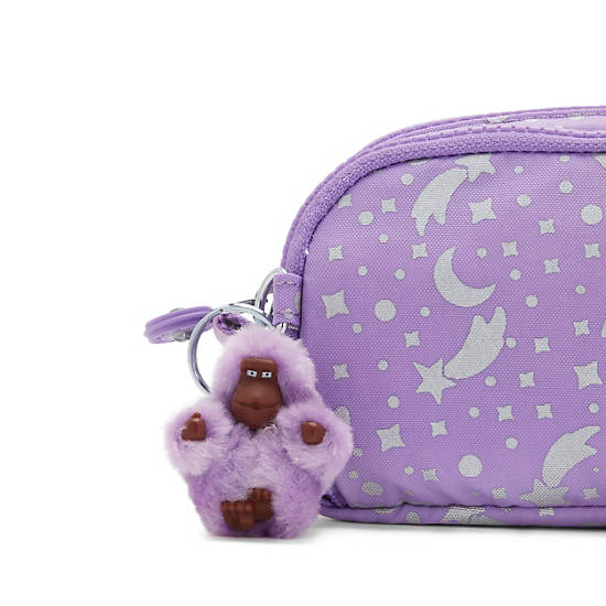 Plecaki Kipling Gitroy Printed Pencil Case Fioletowe | PL 1305LI